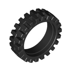 61254-026タイヤ長径24ミリ×幅7ミリブラック