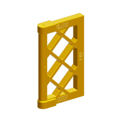 60607-297窓板枠1×2×3斜め格子パールゴールド