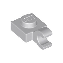 61252-194プレート1×1水平クリップ付ライトブルーイッシュグレイ