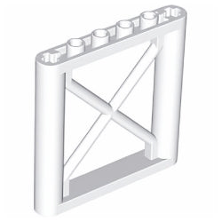 64448-001支柱1×6×5ホワイト