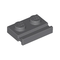 32028-199プレート1×2ドアレール付ダークブルーイッシュグレイ