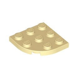 30357-005プレート3×3コーナー丸タン