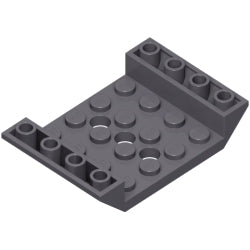 60219-199逆スロープ45度6×4両側傾斜と穴3つダークブルーイッシュグレイ