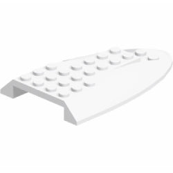 87615-001飛行機胴体上部6×10ホワイト