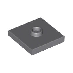 87580-199プレート2×2中央1スタッドダークブルーイッシュグレイ