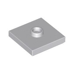 87580-194プレート2×2中央1スタッドライトブルーイッシュグレイ