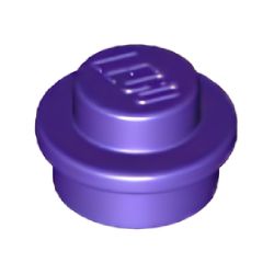 4073-268プレート1×1丸ダークパープル