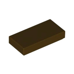 3069b-308タイル1×2ダークブラウン