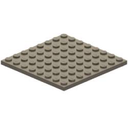 41539-138プレート8×8ダークタン