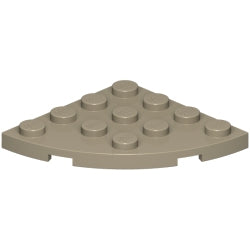 30565-138プレート4×4コーナー丸ダークタン