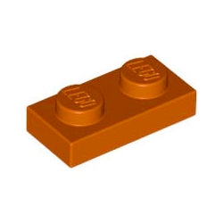 3023-038プレート1×2ダークオレンジ