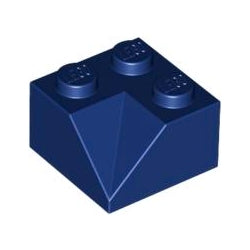 3046-140スロープ45度2×2コーナー切込と斜面ダークブルー