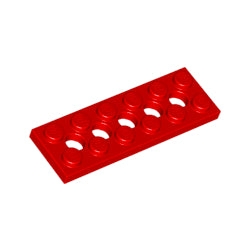 32001-021テクニックプレート2×6ペグ穴有レッド