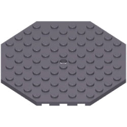 89523-199プレート10×10八角形ペグ穴有ダークブルーイッシュグレイ