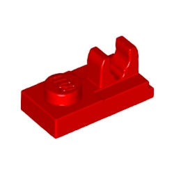 92280-021プレート1×2上部にクリップ付レッド