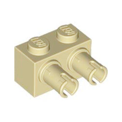 30526-005ブロック1×2側面にペグ2個タン