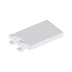 30350-001特殊タイル2×3側面にクリップ2個ホワイト