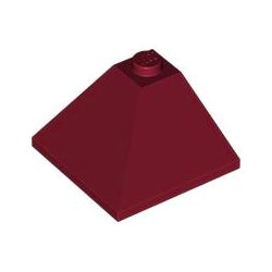 3675-154スロープ33度3×3コーナー2方向傾斜ダークレッド