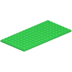92438-037プレート8×16ブライトグリーン