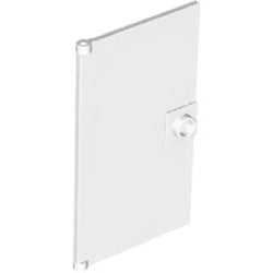 60616-001ドアガラス1×4×6取っ手付ホワイト