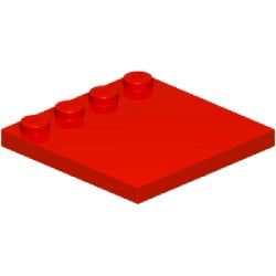 6179-021特殊タイル4×4端にスタッド有レッド