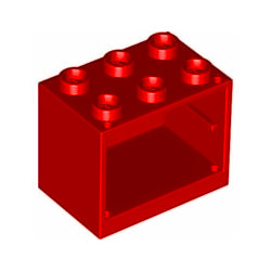 92410-021コンテナボックス2×3×2レッド