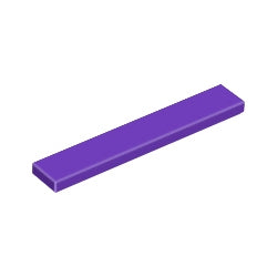 6636-268タイル1×6ダークパープル
