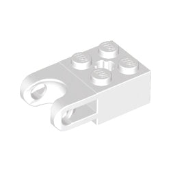 92013-001テクニックブロック2×2ボール受口付-幅広ホワイト