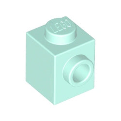 87087-323ブロック1×1-1方向スタッド有ライトアクア