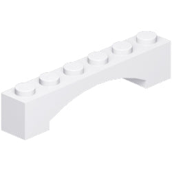 92950-001アーチ1×6レイズドホワイト