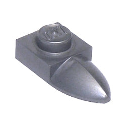 49668-179プレート1×1牙付フラットシルバー