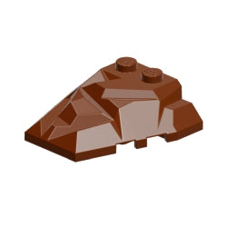 64867-192ウェッジ4×4多角形レディシュブラウン
