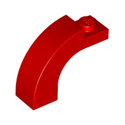6005-021曲面アーチ1×3×2レッド