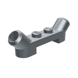 61072-179プレート1×4マフラー付フラットシルバー