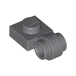 4081b-199プレート1×1側面にクリップ付ダークブルーイッシュグレイ