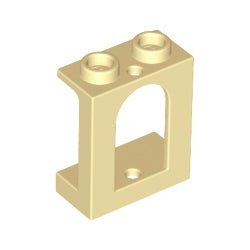 90195-005キャッスルアーチ型小窓1×2×2タン