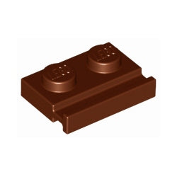32028-192プレート1×2ドアレール付レディシュブラウン