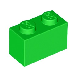 3004-037ブロック1×2ブライトグリーン