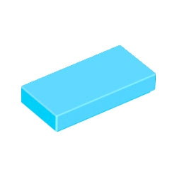 3069b-322タイル1×2ミディアムアジュール