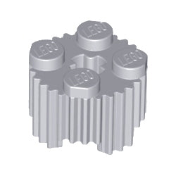 92947-194ブロック2×2丸グリルライトブルーイッシュグレイ