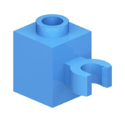 60475b-102ブロック1×1垂直O型クリップ付ミディアムブルー