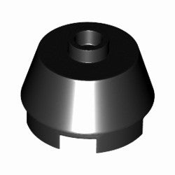 98100-026ブロック2×2丸円錐上部カットブラック