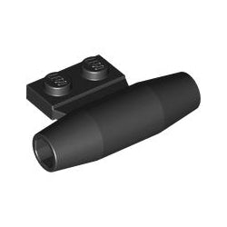 98302-026エンジン1×2プレート付-裏面に溝有ブラック