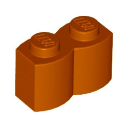 30136-038ブロック1×2丸太ダークオレンジ