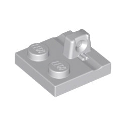 92582-194ヒンジプレート2×2ロック上部に指1本ライトブルーイッシュグレイ