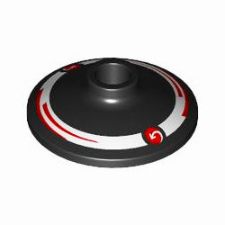 4740pb037Rディッシュ2×2(ハースF1チームホイール右側)ブラック