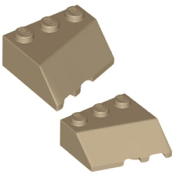 48165-42862-138ウェッジ3×3右スロープ-3×3左スロープダークタン