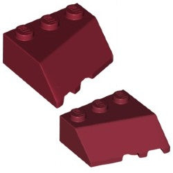 48165-42862-154ウェッジ3×3右スロープ-3×3左スロープダークレッド