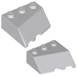 48165-42862-194ウェッジ3×3右スロープ-3×3左スロープライトブルーイッシュグレイ