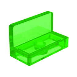 4865b-311パネル1×2×1コーナー丸トランスブライトグリーン